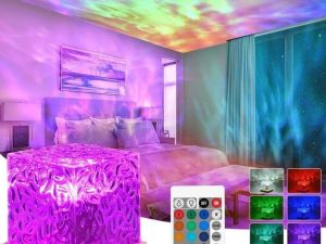 Aurora Galaxy LED Projector Lamp with Remote Control – Color Changing Night Light