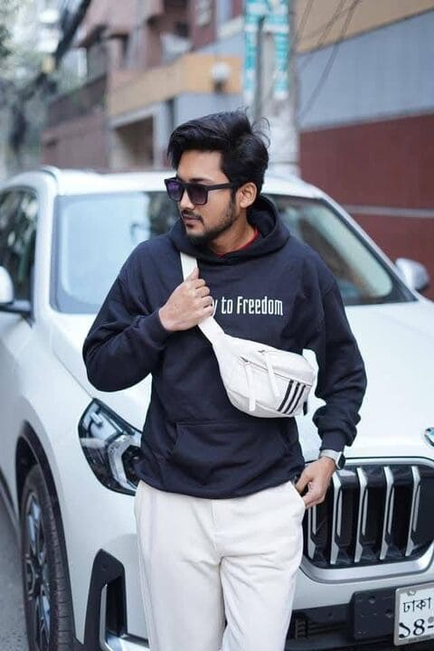 স্টাইলিশ মাল্টি-ফাংশনাল ওয়েস্ট ব্যাগ / ক্রসবডি ব্যাগ - Image 6