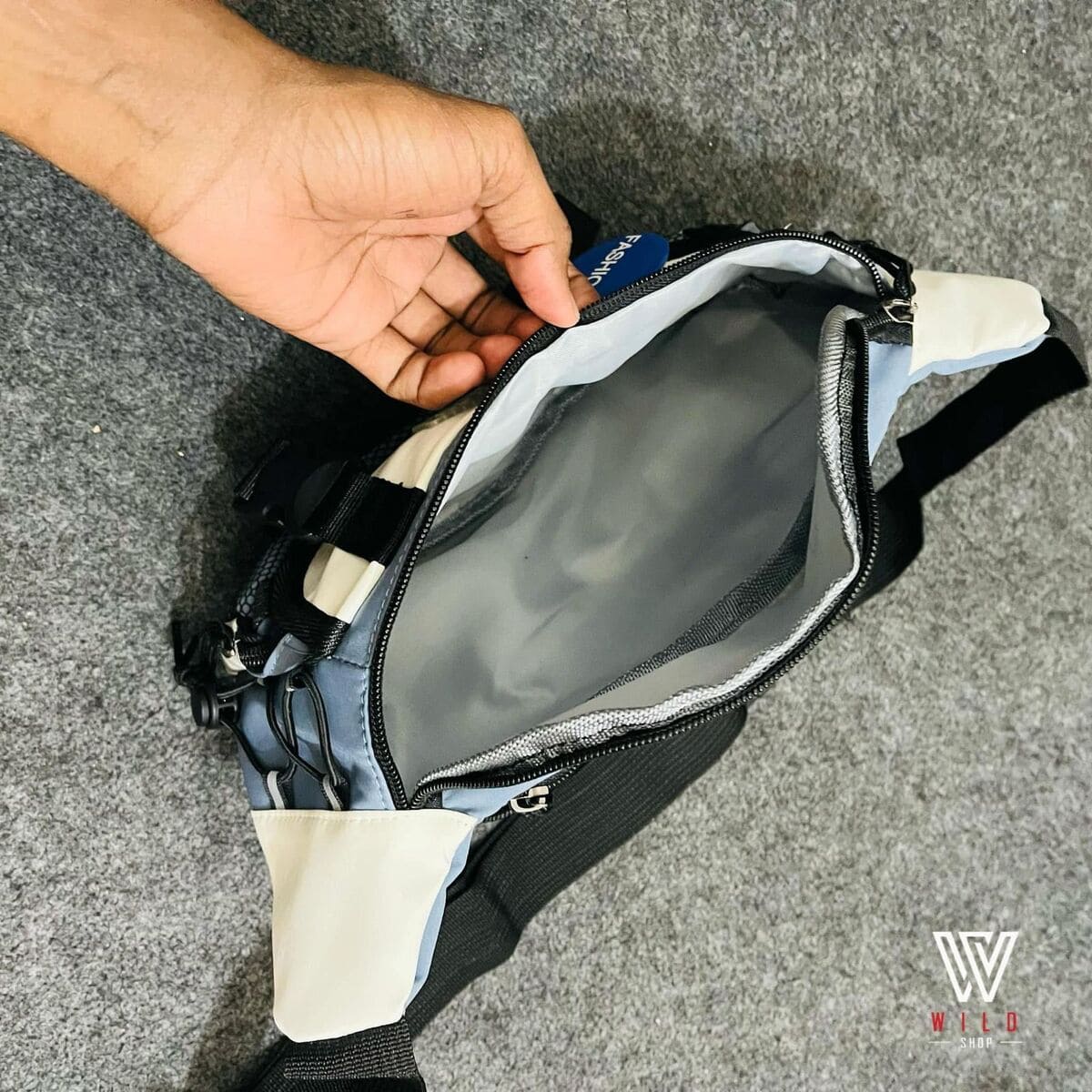 স্টাইলিশ মাল্টি-ফাংশনাল ওয়েস্ট ব্যাগ / ক্রসবডি ব্যাগ - Image 3