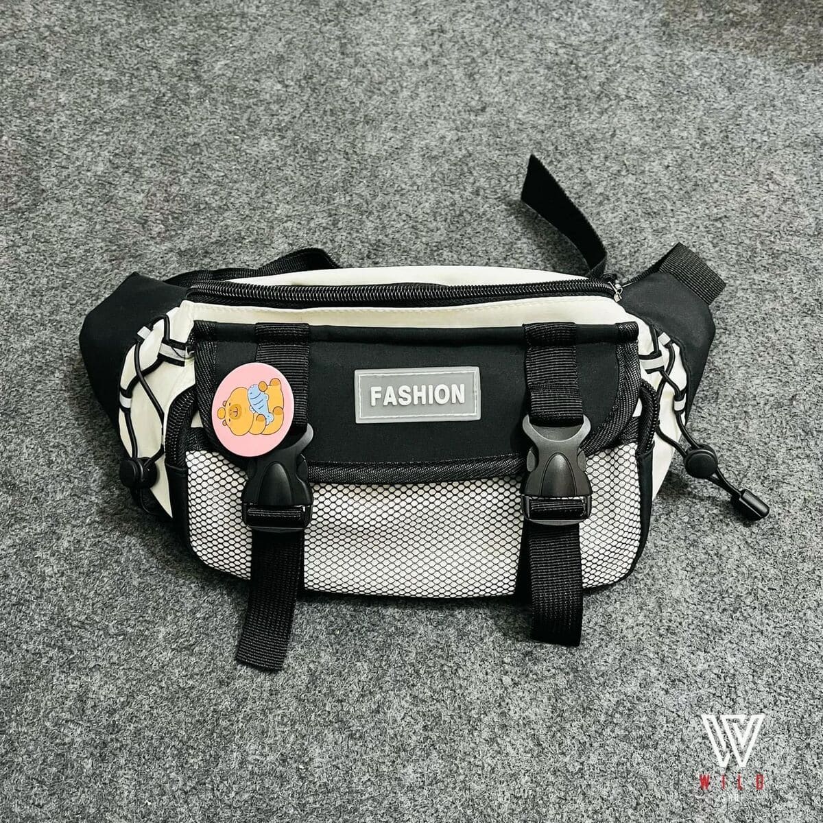 স্টাইলিশ মাল্টি-ফাংশনাল ওয়েস্ট ব্যাগ / ক্রসবডি ব্যাগ - Image 2