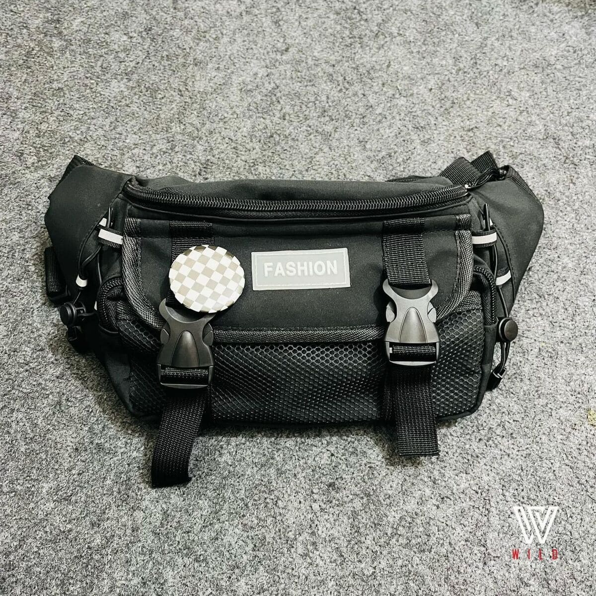 স্টাইলিশ মাল্টি-ফাংশনাল ওয়েস্ট ব্যাগ / ক্রসবডি ব্যাগ - Image 4